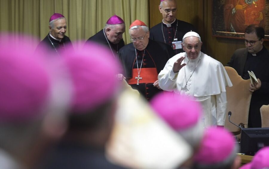 Vaticano, 20 maggio 2019.
Papa Francesco apre i lavoro della Assemblea Generale della CEI ( Confereza Episcopale Italiana )